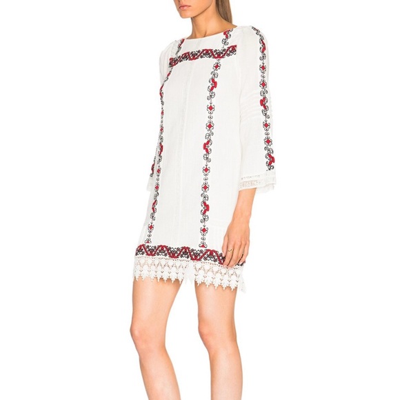 Alice + Olivia Riska Embroidered Dress Size 0 Like New - Picture 3 of 9